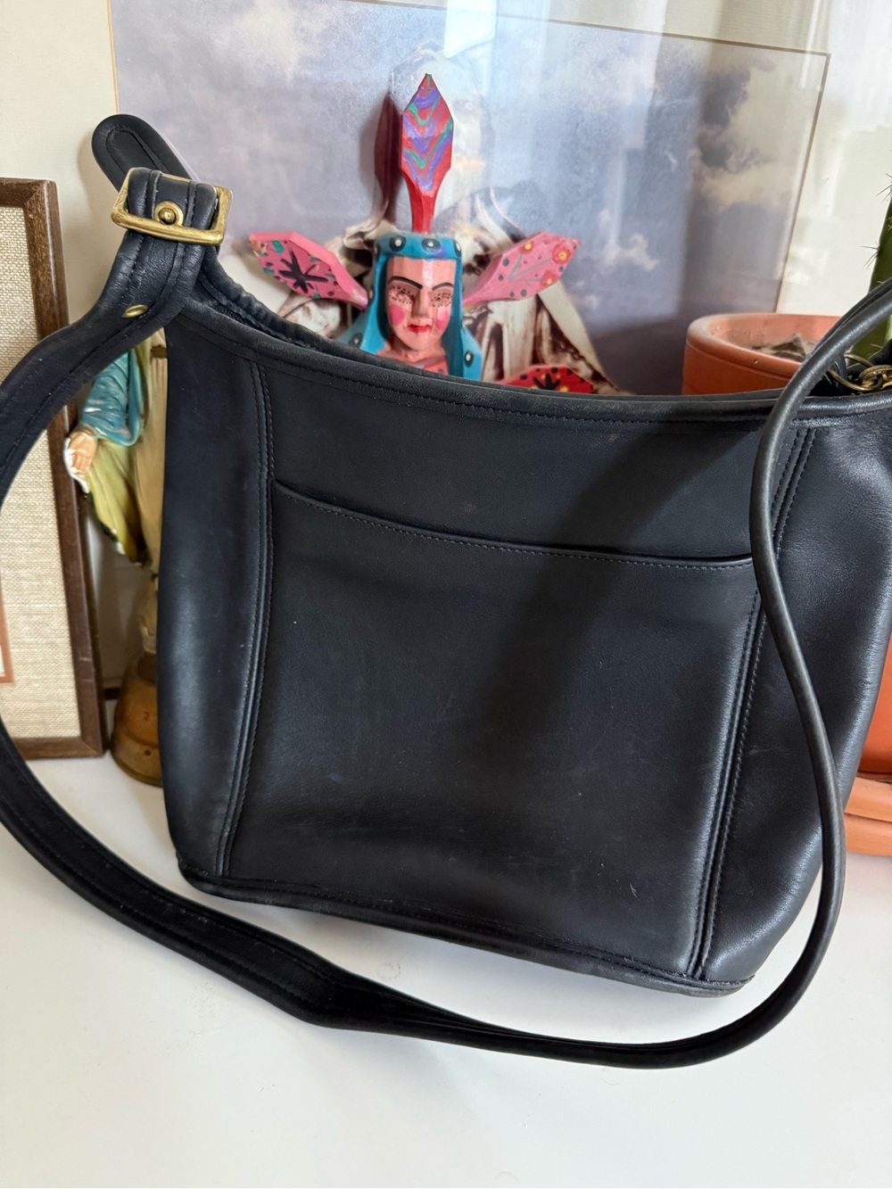 Vintage Coach 9816 slim duffle bag